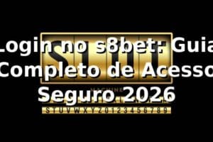 Login no s8bet: Guia Completo de Acesso Seguro 2026 🔐